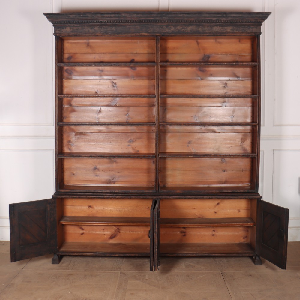 19th Century Painted Oak Library Bookcase View X