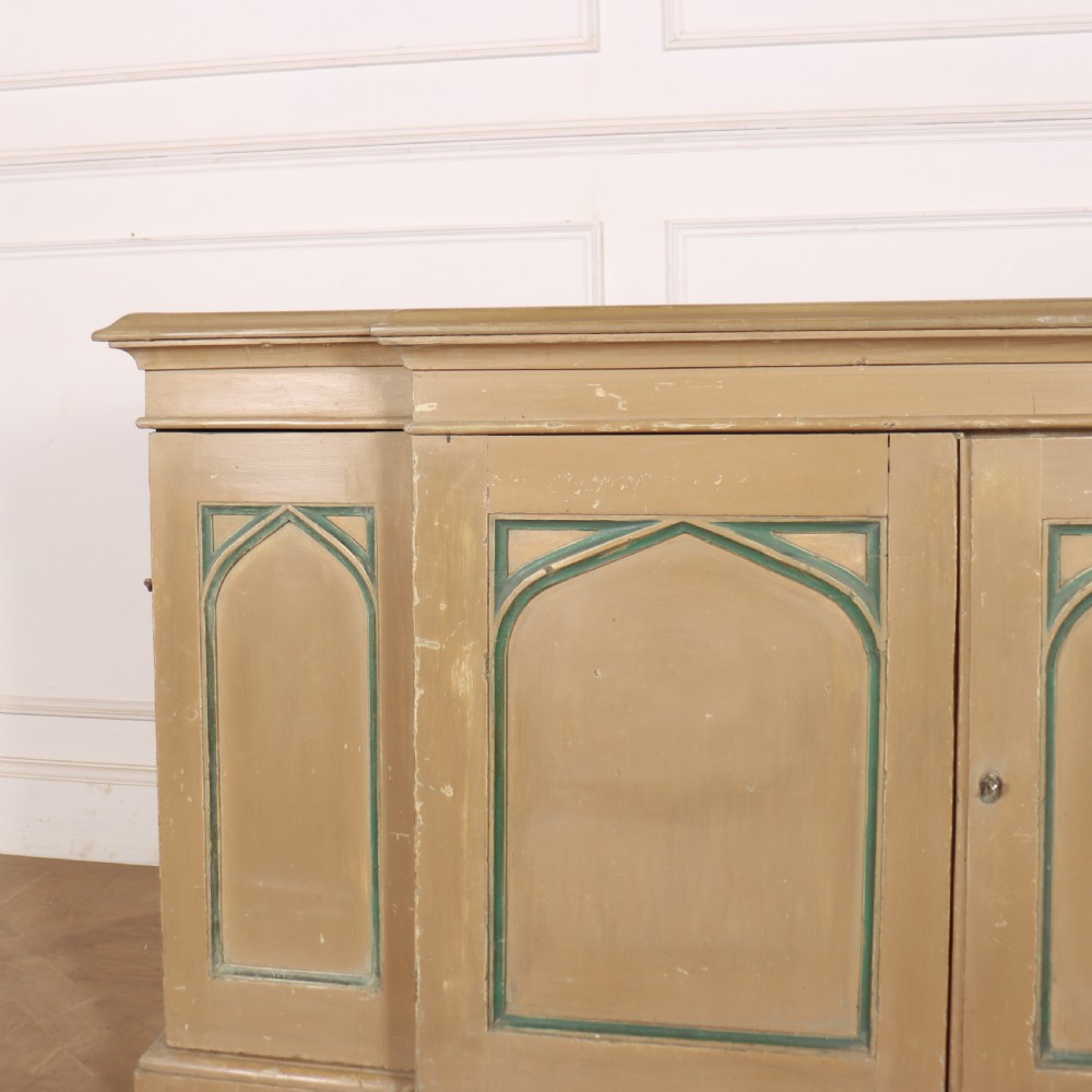 19th Century English Breakfront Gothic Sideboard View II