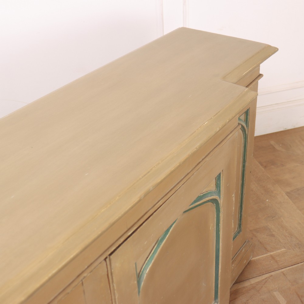 19th Century English Breakfront Gothic Sideboard View XII