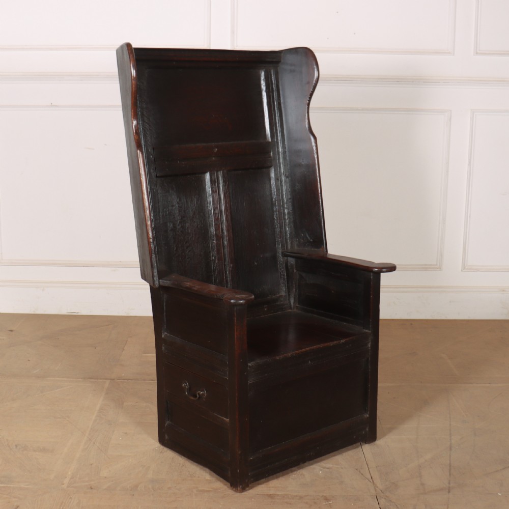 18th Century Oak Lambing Chair
