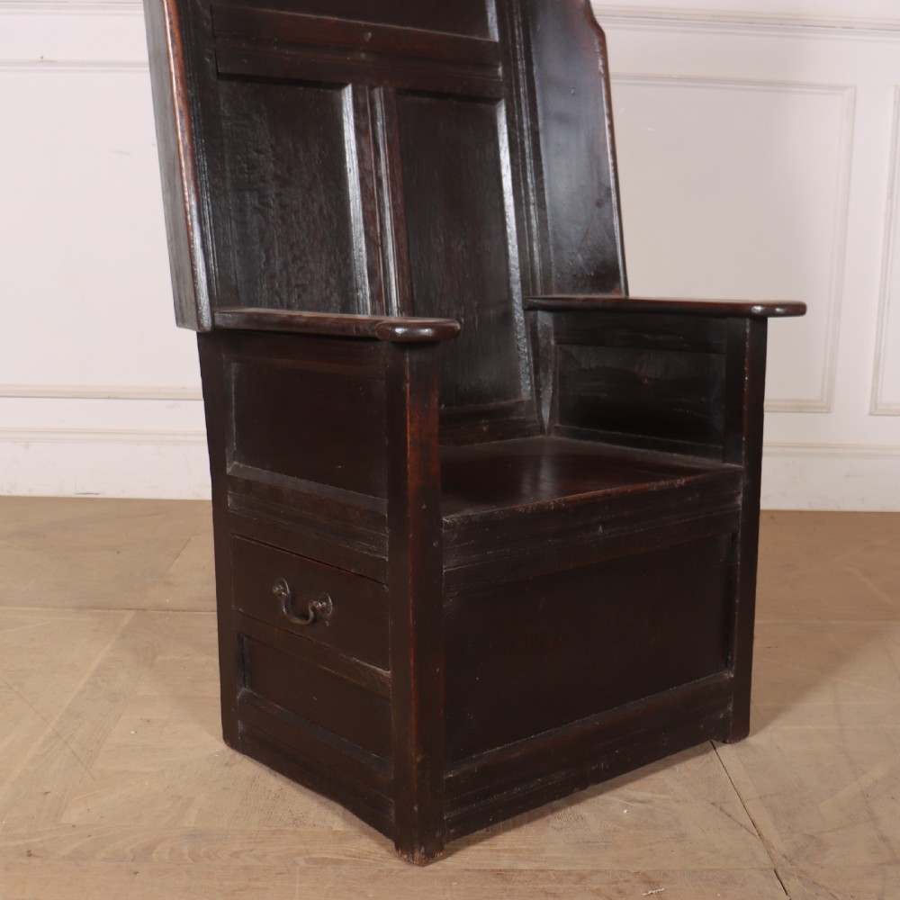 18th Century Oak Lambing Chair View II