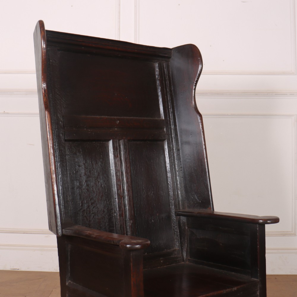 18th Century Oak Lambing Chair View III