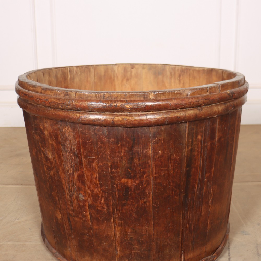 19th Century French Wooden Log Bin View IV