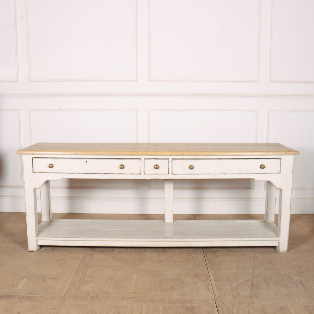 English Painted Pine Dresser Base