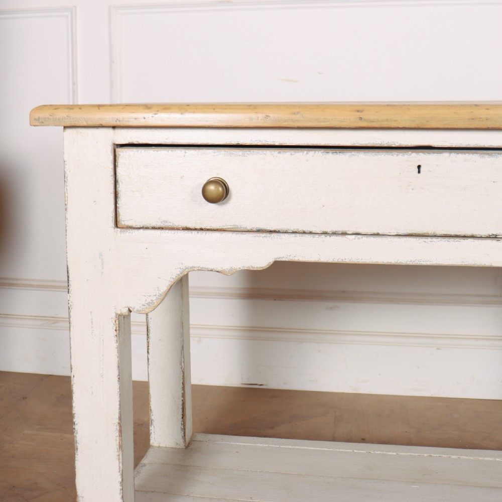 English Painted Pine Dresser Base View II