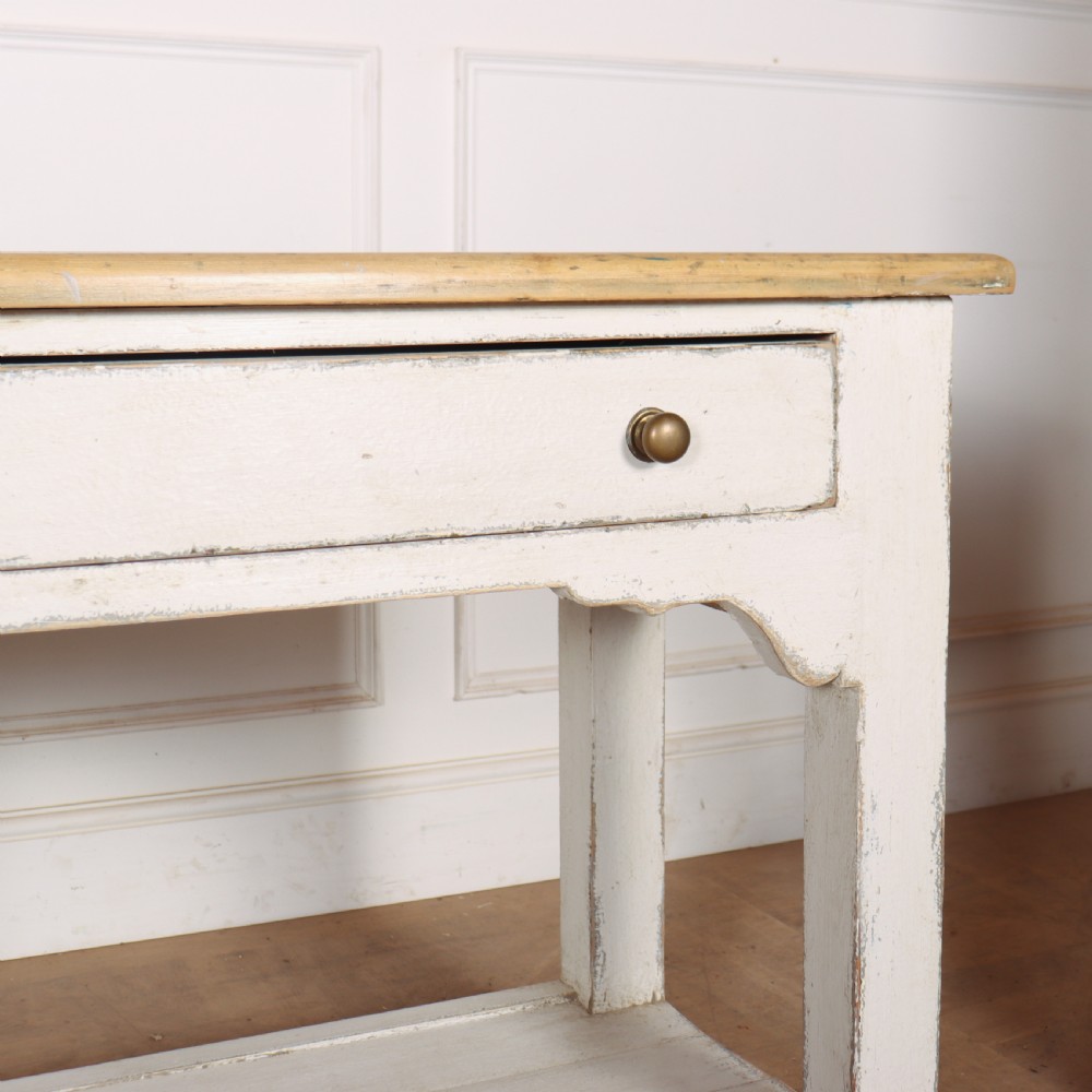 English Painted Pine Dresser Base View V