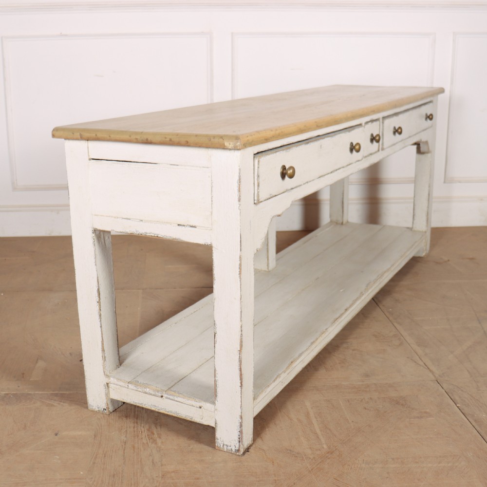 English Painted Pine Dresser Base View VIII