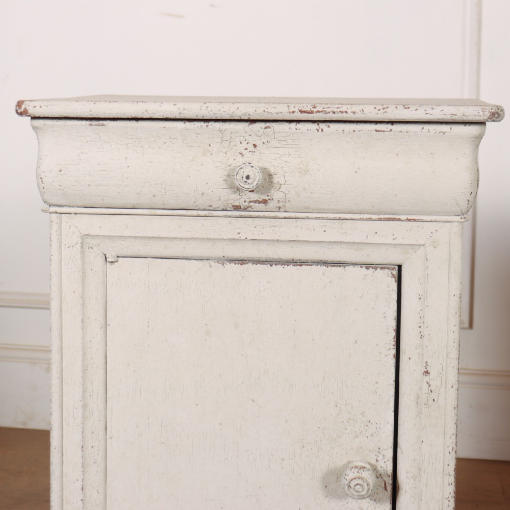 Pair of French Painted Bedside Cupboards View IV