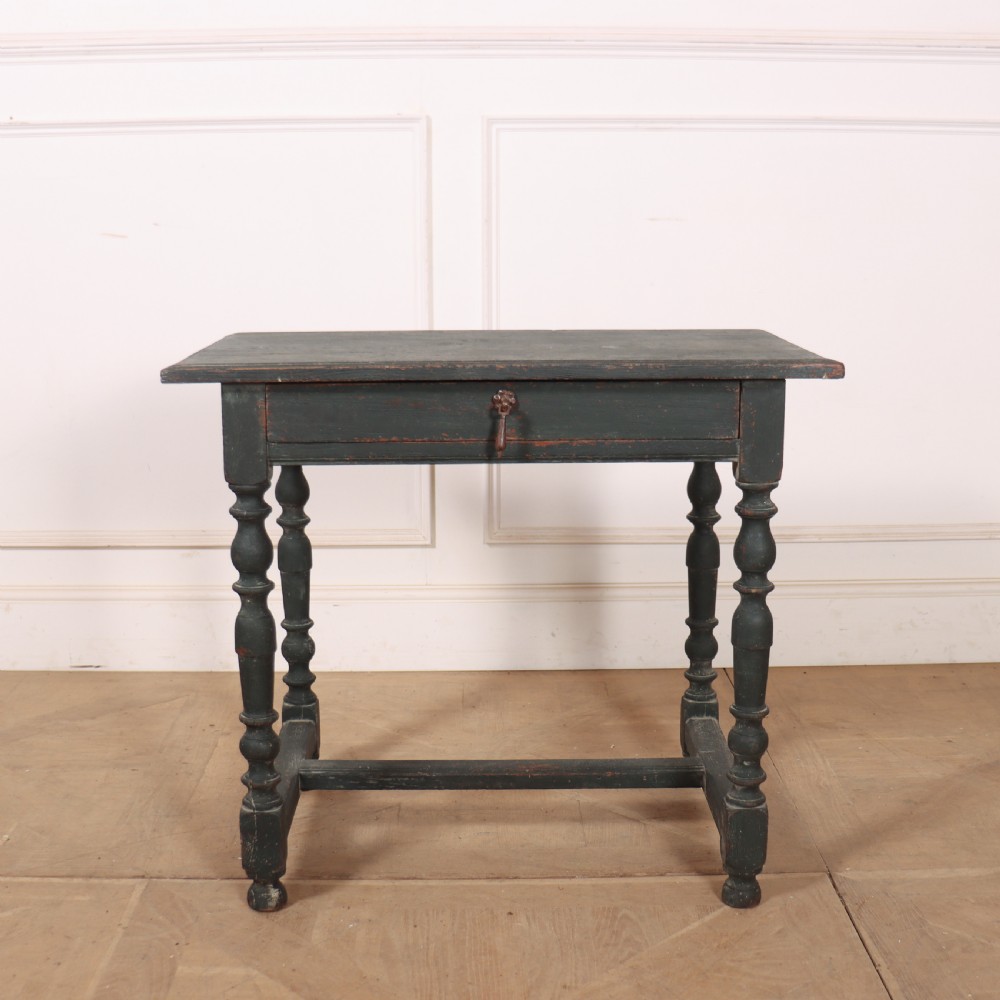 English Painted Lamp Table
