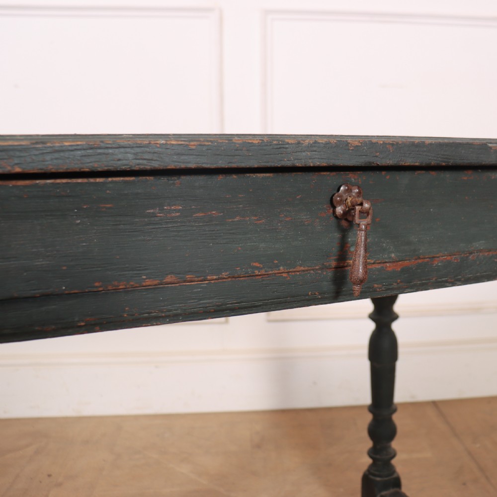 English Painted Lamp Table View VI