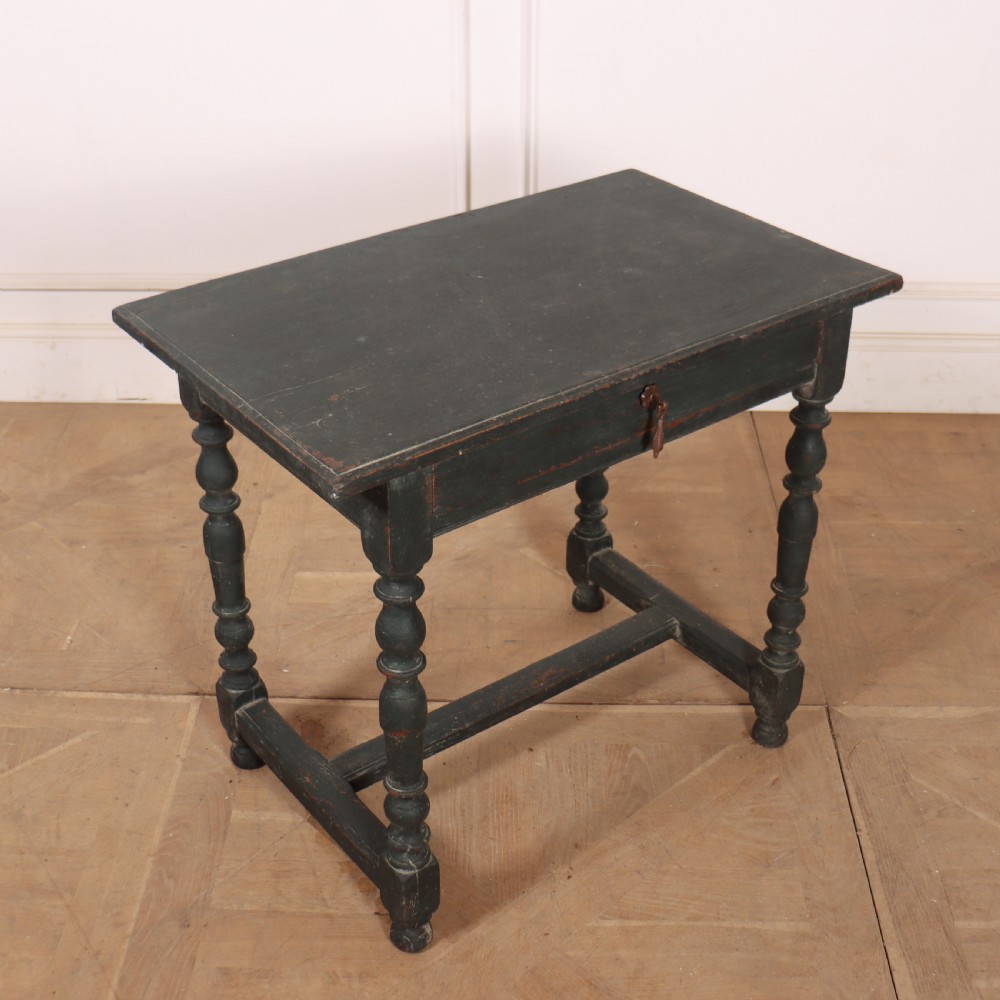 English Painted Lamp Table View VII