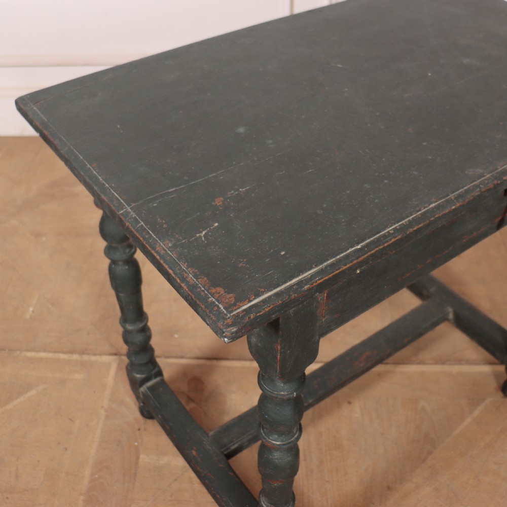 English Painted Lamp Table View VIII