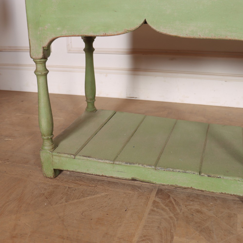 English Painted Potboard Dresser Base View VII