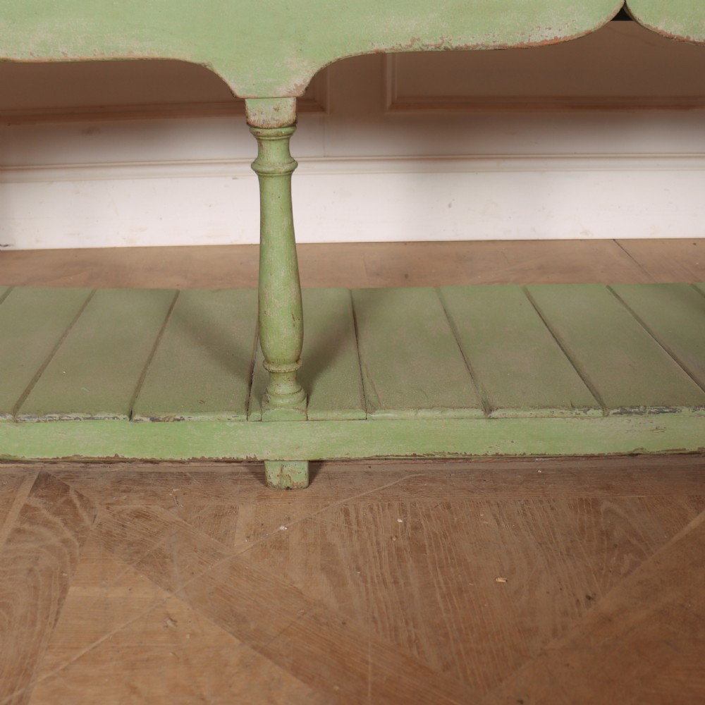 English Painted Potboard Dresser Base View VIII