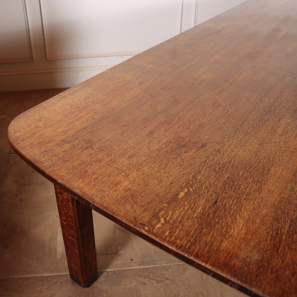 English Oak Farm House Table View V