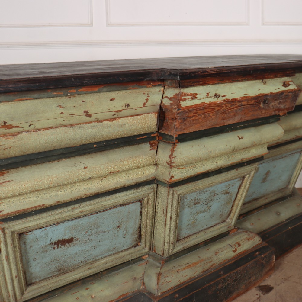 19th Century Spanish Original Painted Shop Counter View V
