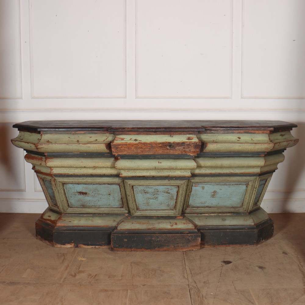 19th Century Spanish Original Painted Shop Counter View VI