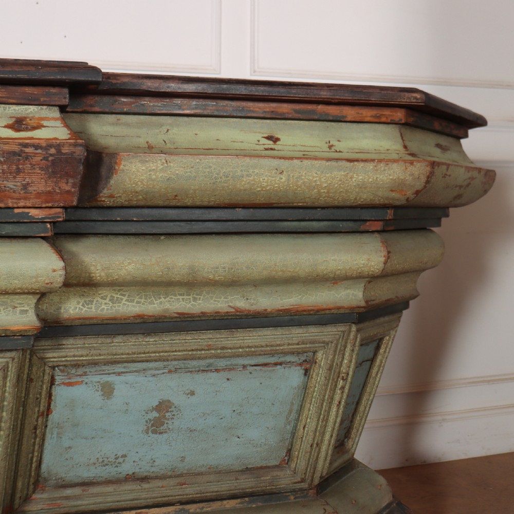 19th Century Spanish Original Painted Shop Counter View VIII