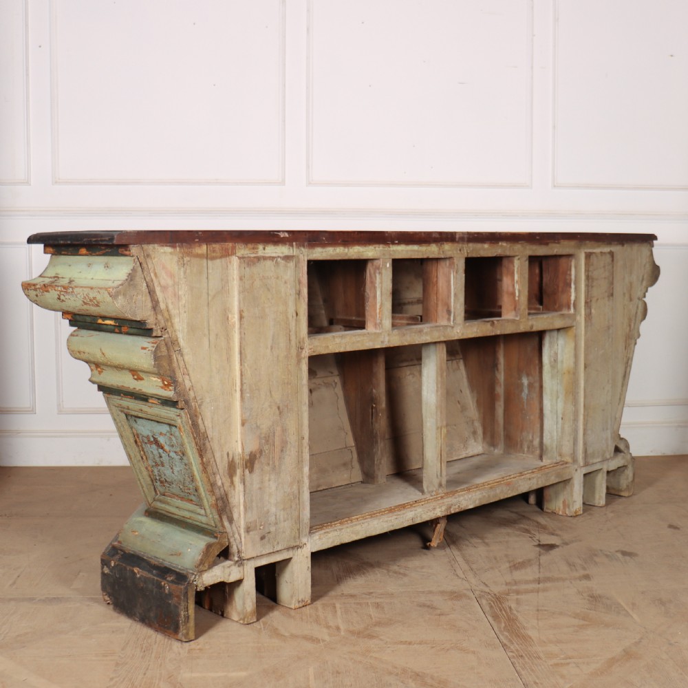 19th Century Spanish Original Painted Shop Counter View XI