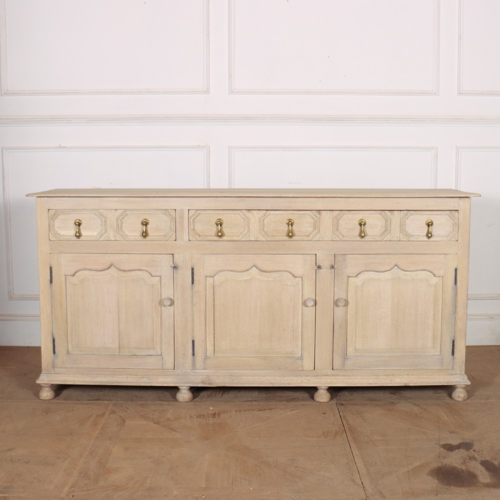 English Bleached Oak Dresser Base