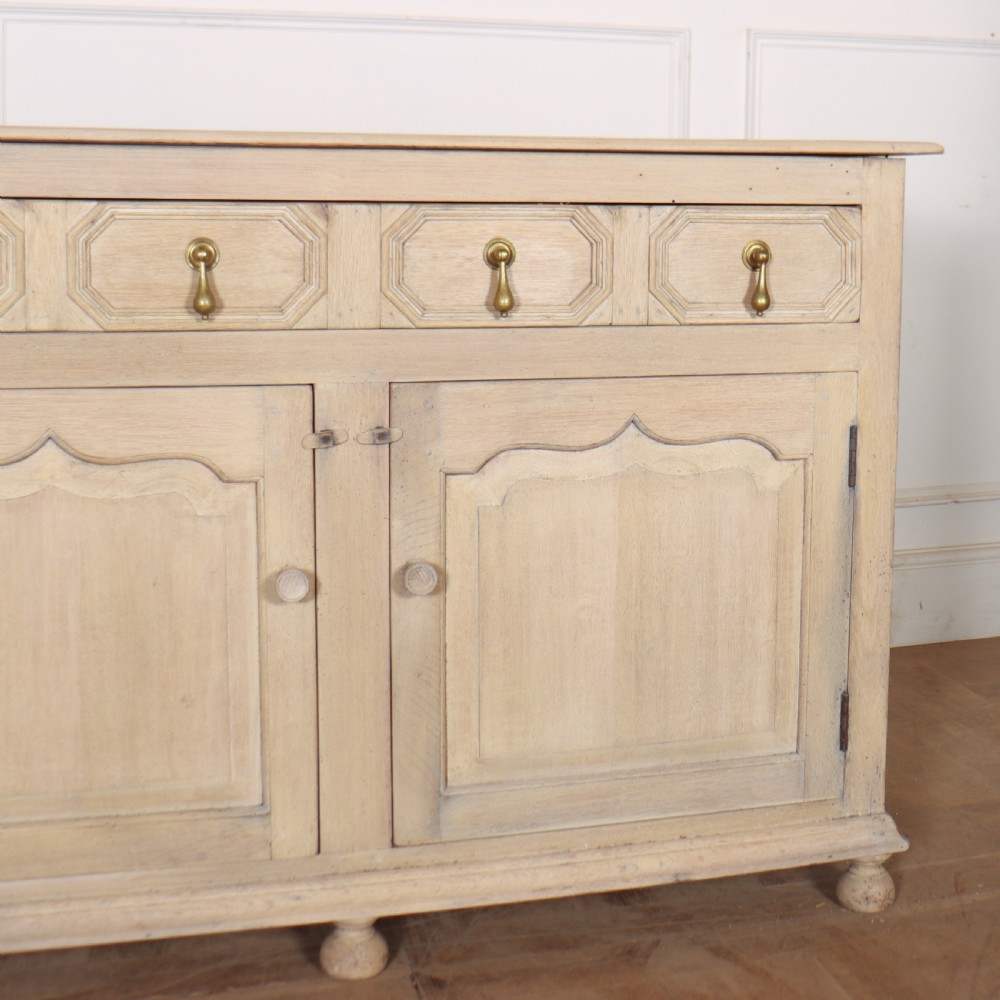 English Bleached Oak Dresser Base View V