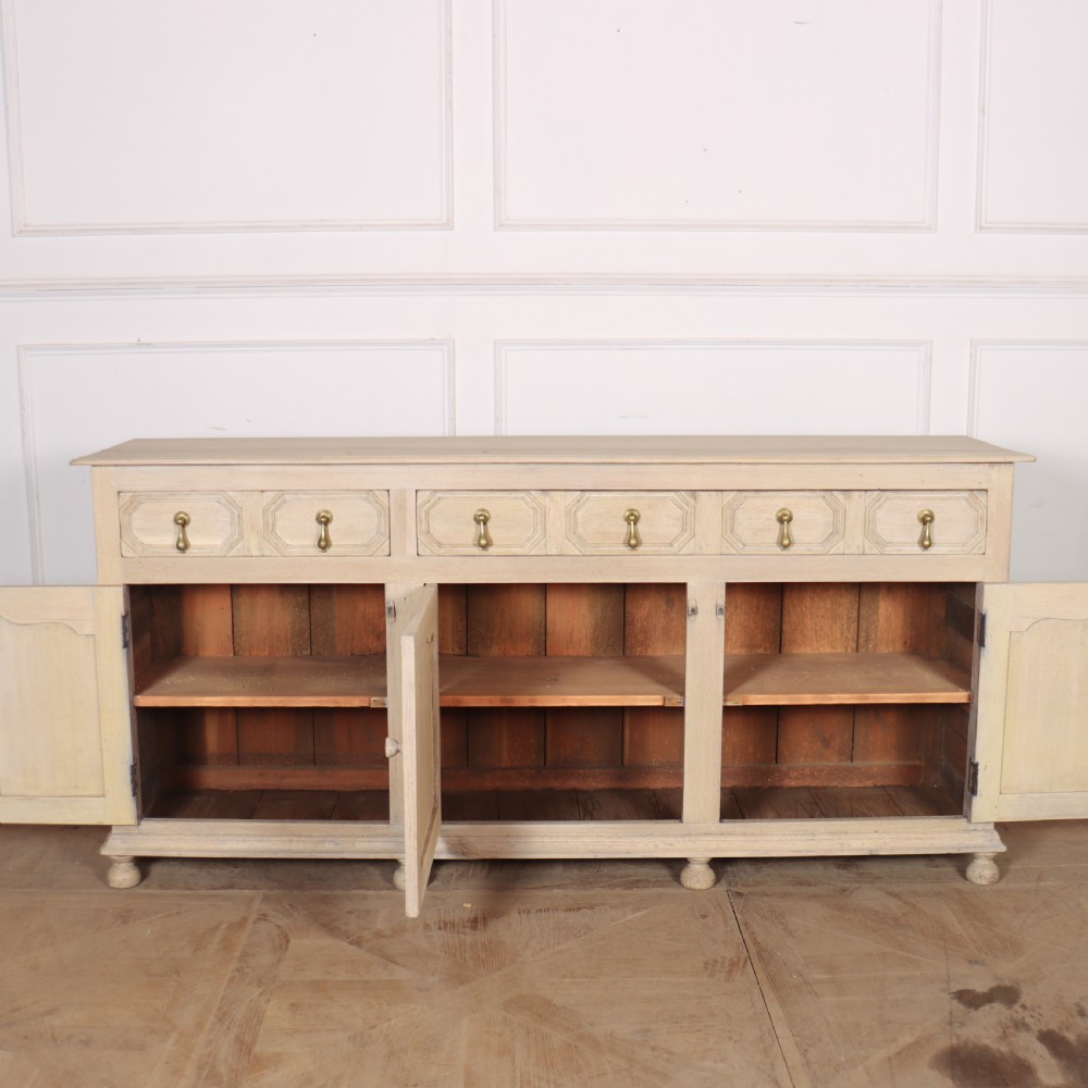 English Bleached Oak Dresser Base View IX