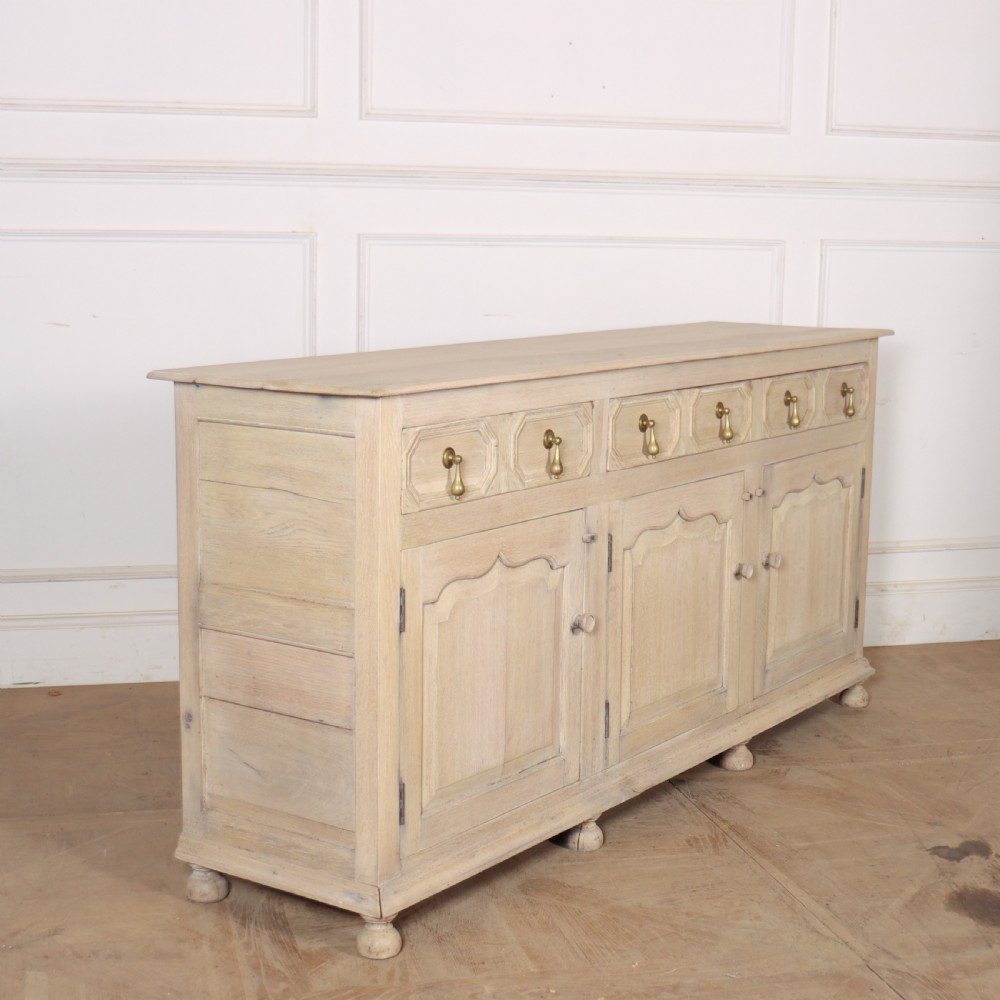 English Bleached Oak Dresser Base View X