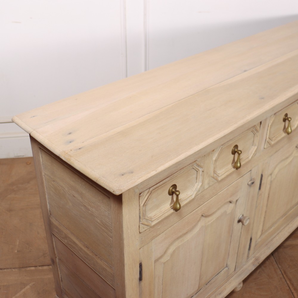 English Bleached Oak Dresser Base View XI