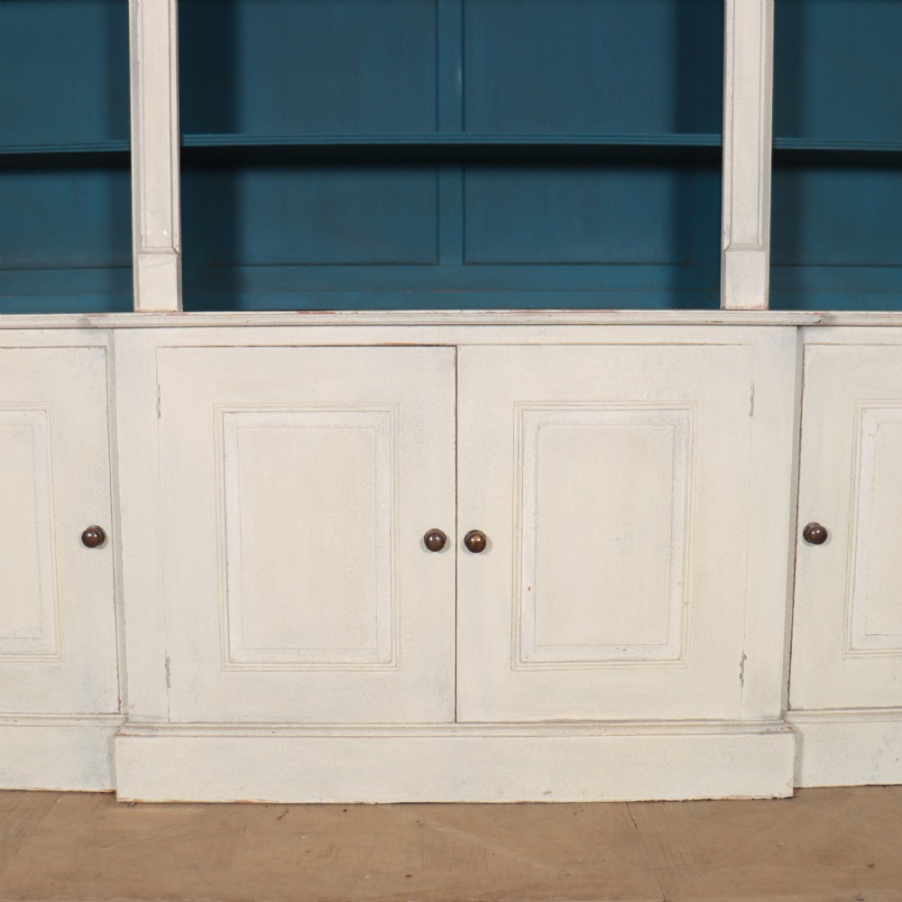 English Breakfront Library Bookcase View II
