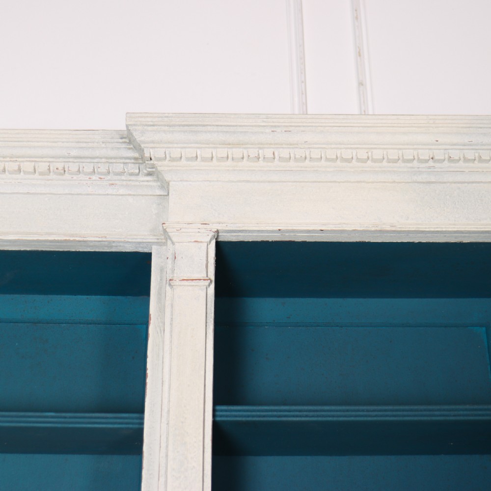 English Breakfront Library Bookcase View X
