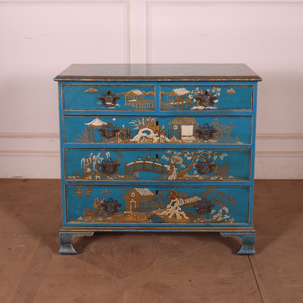 English Chinoiserie Chest of Drawers