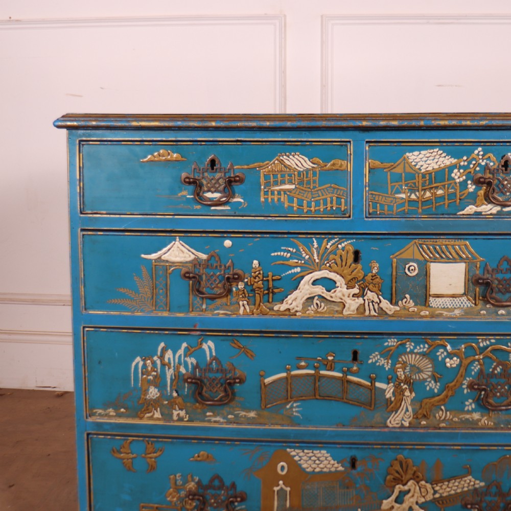 English Chinoiserie Chest of Drawers View II