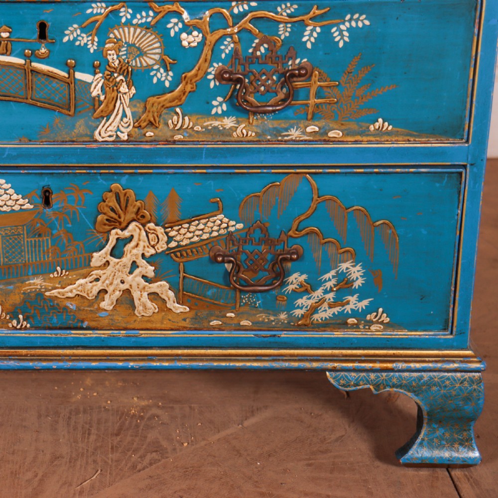 English Chinoiserie Chest of Drawers View V