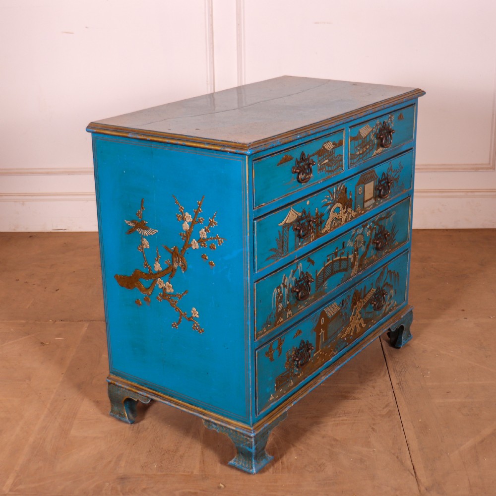 English Chinoiserie Chest of Drawers View VII