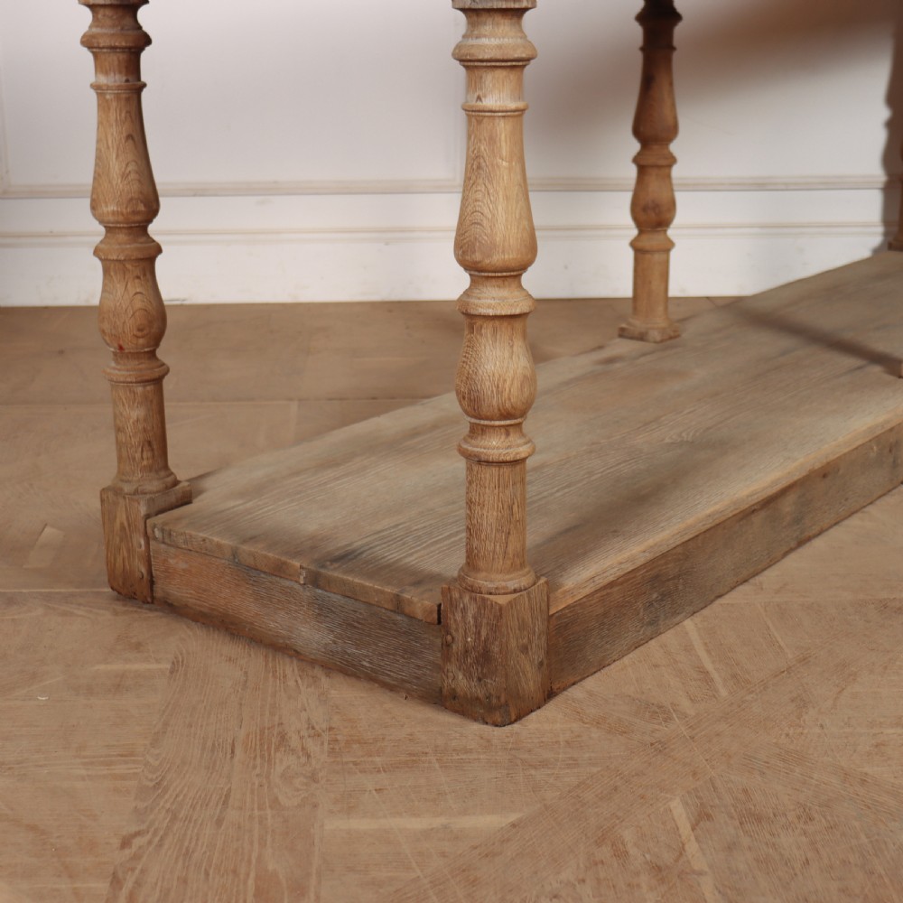 French Bleached Oak Drapers Table View V