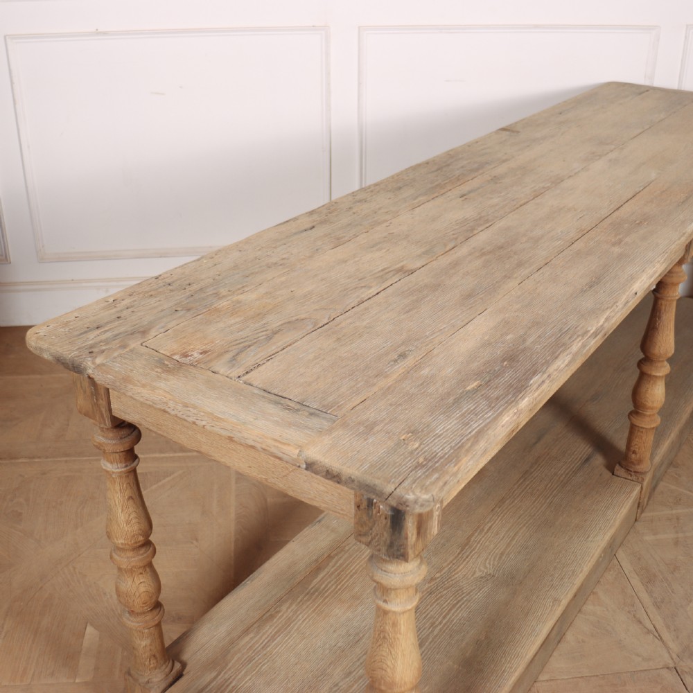 French Bleached Oak Drapers Table View VI