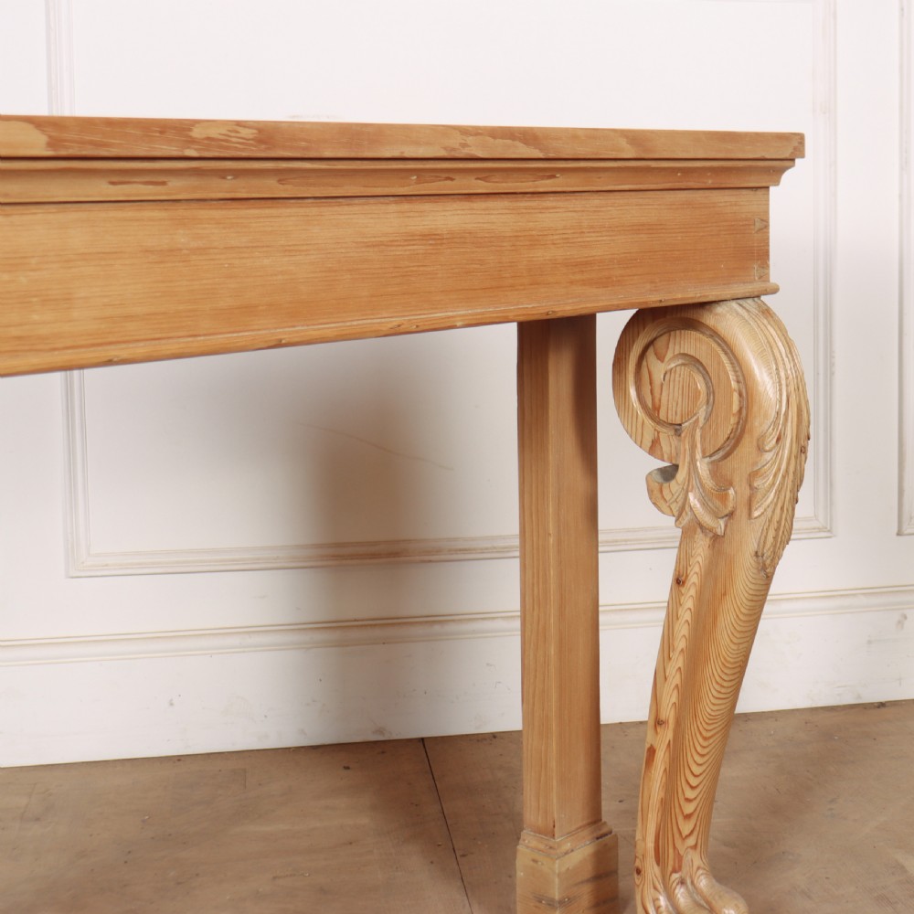 Scottish Pale Pine Console Table View V