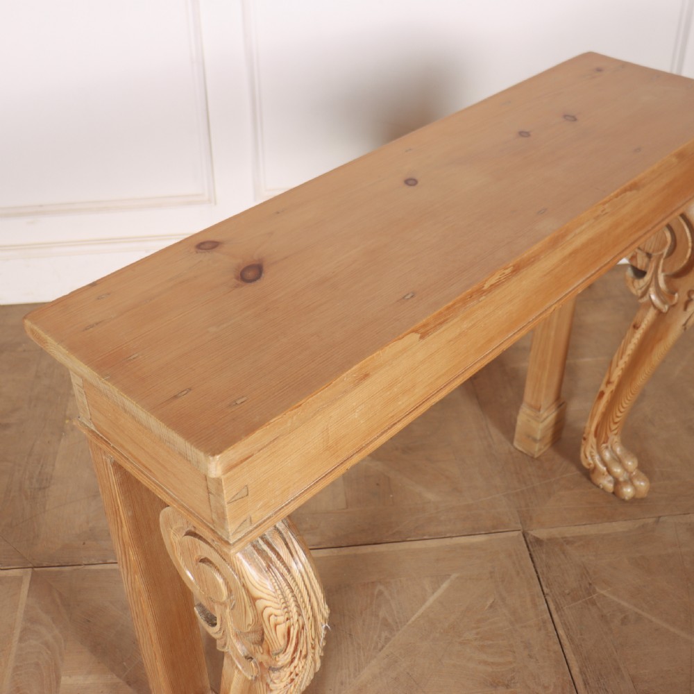 Scottish Pale Pine Console Table View VII