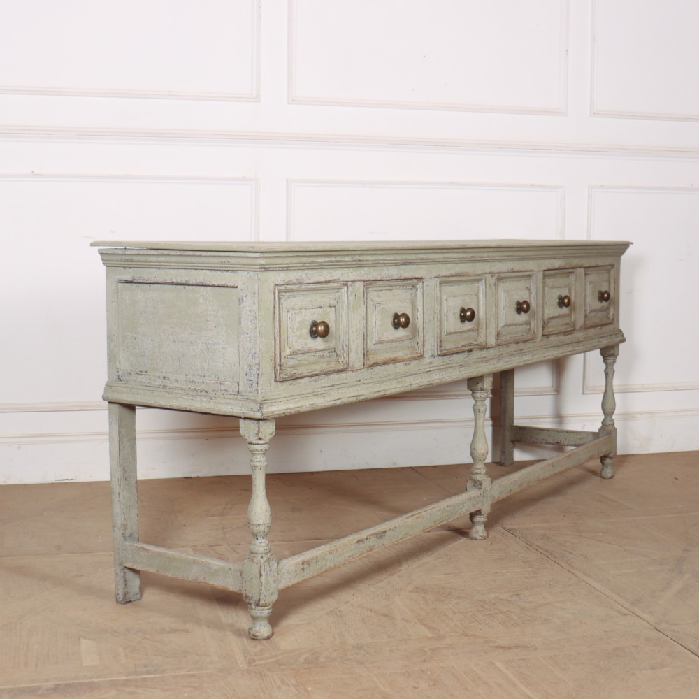 Large 18th Century Painted Dresser Base