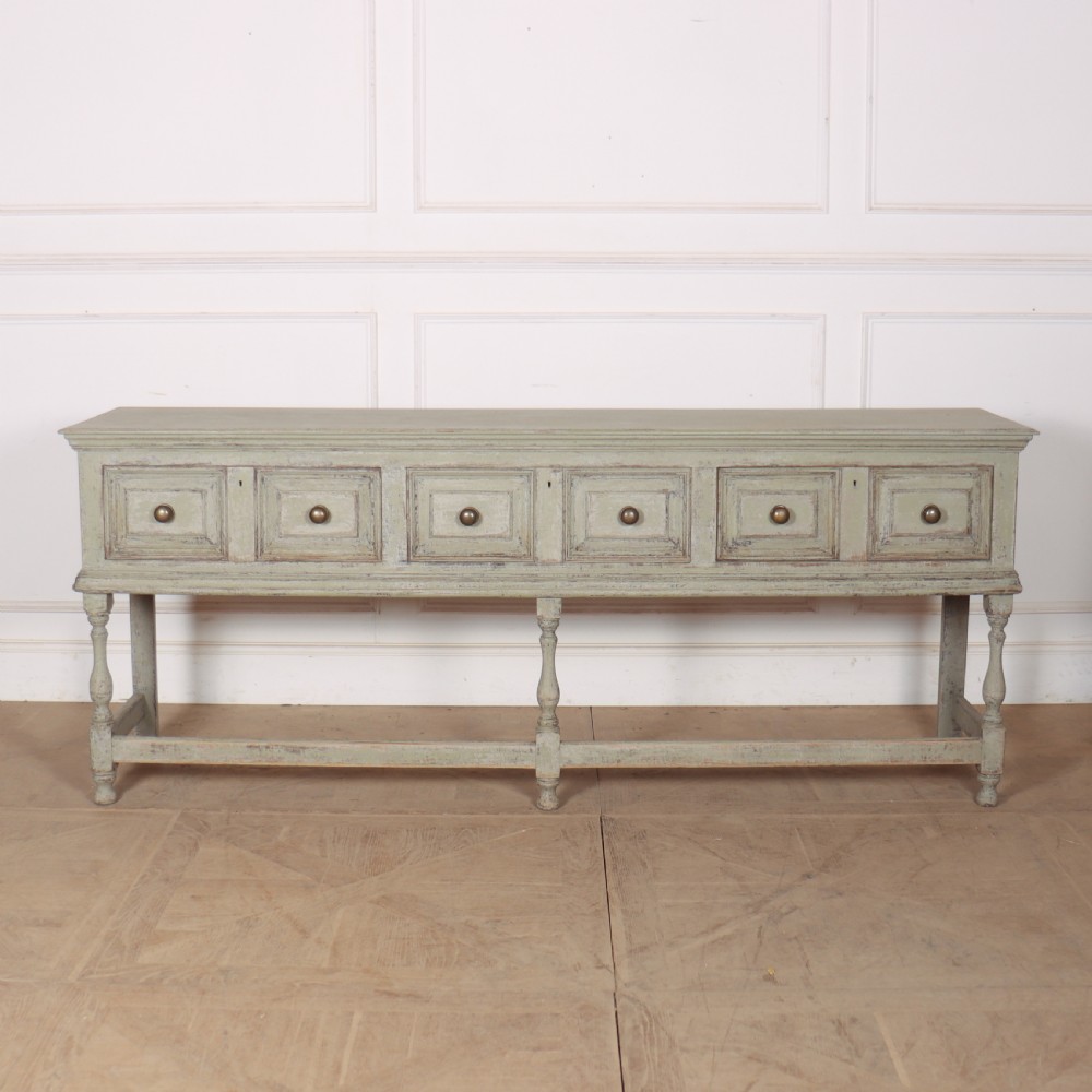 Large 18th Century Painted Dresser Base View II