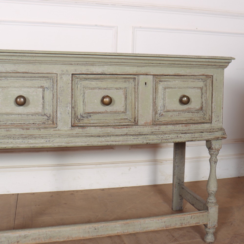 Large 18th Century Painted Dresser Base View V