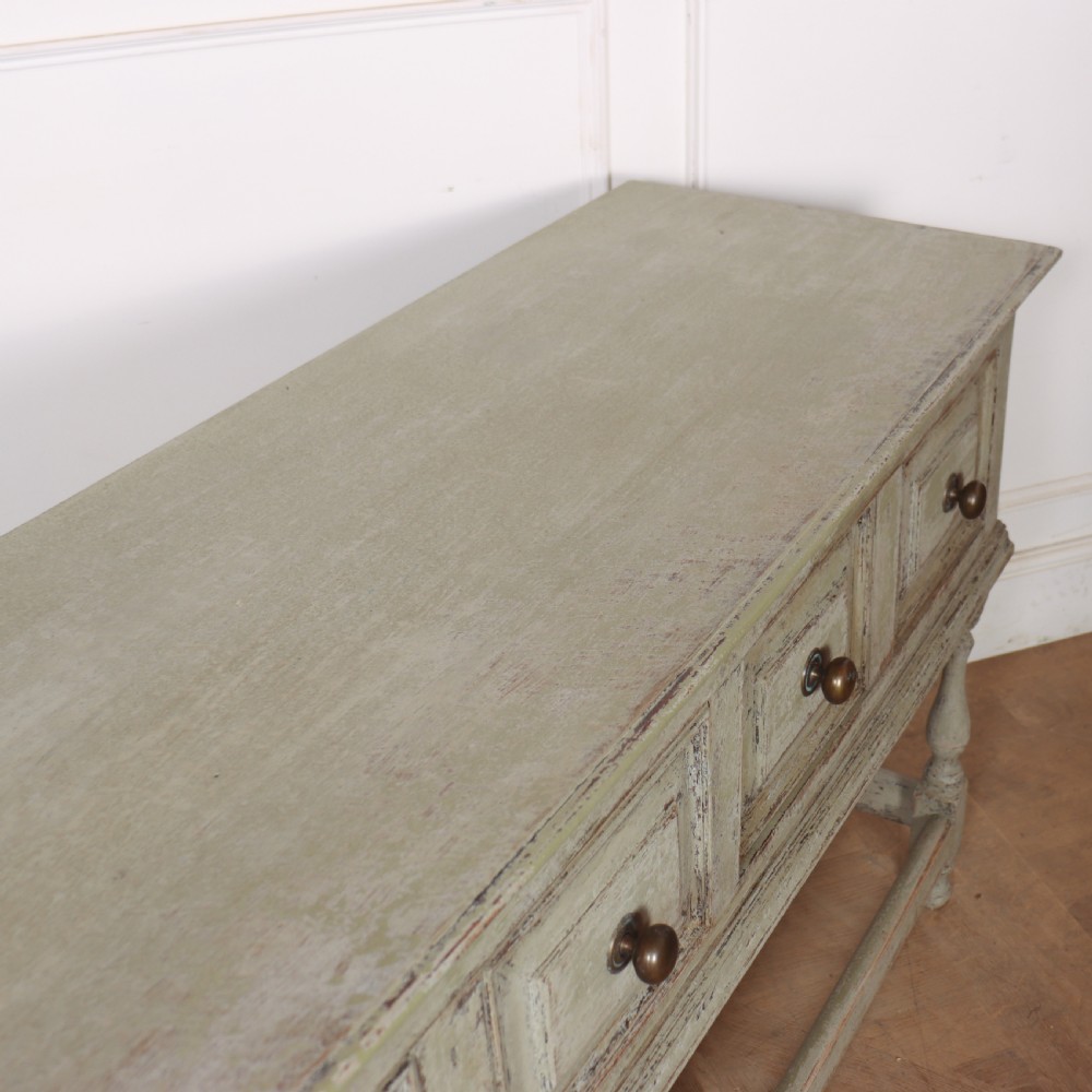 Large 18th Century Painted Dresser Base View XI