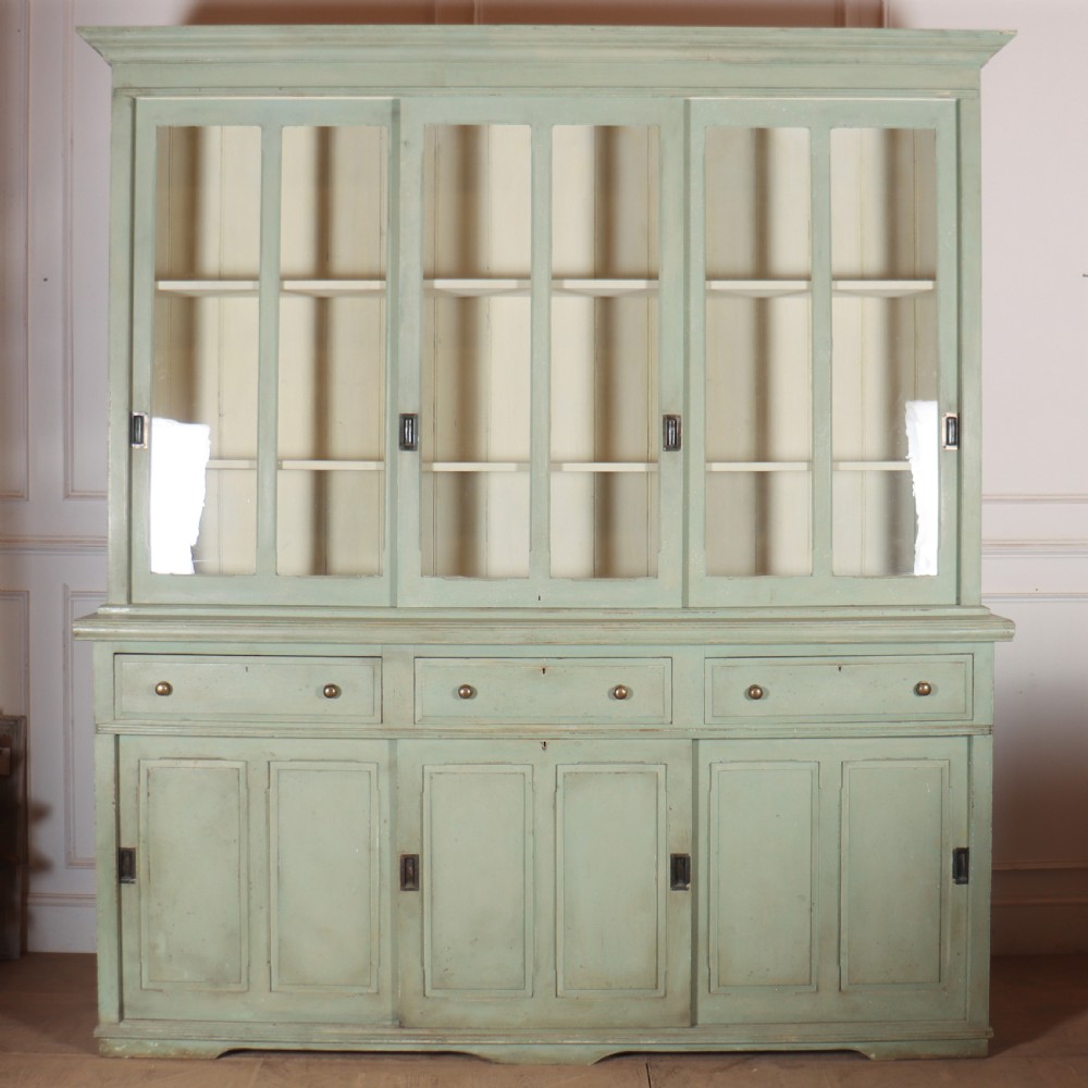 Large 19th Century Painted Kitchen Dresser View II
