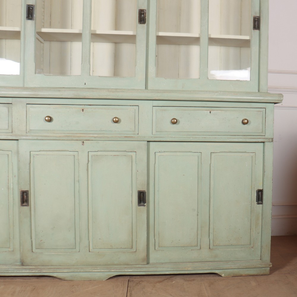 Large 19th Century Painted Kitchen Dresser View X