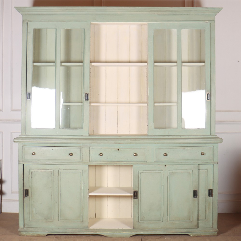 Large 19th Century Painted Kitchen Dresser View XII