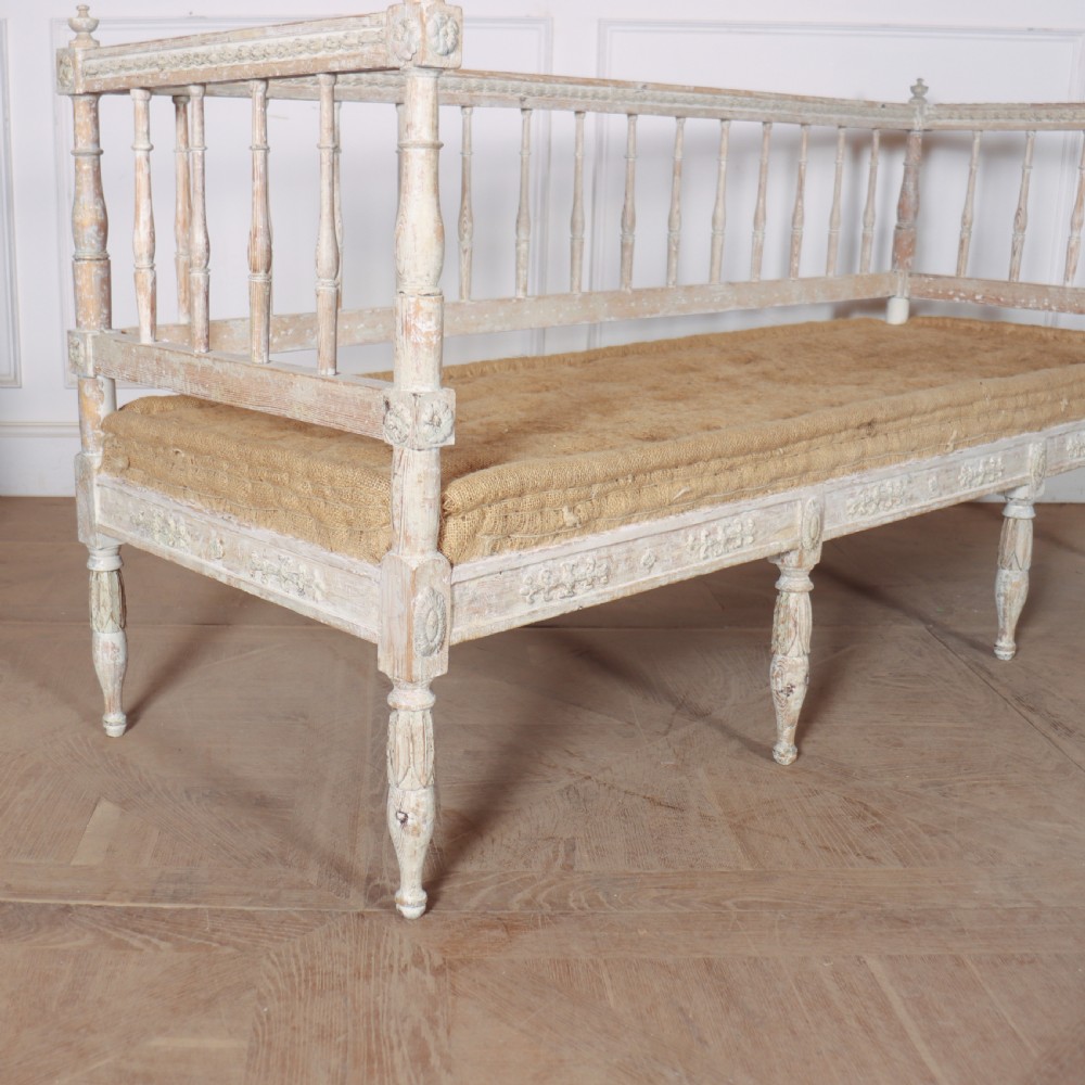 Swedish Original Painted Bench View II