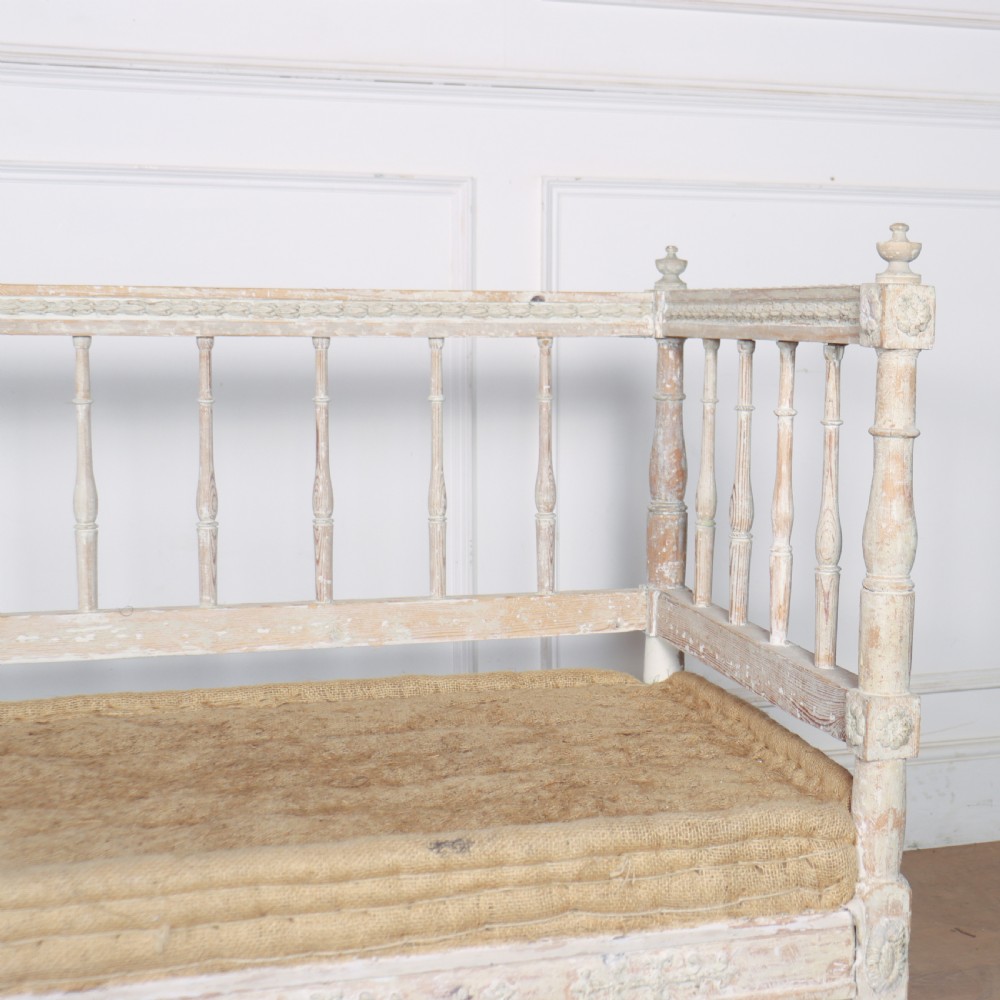 Swedish Original Painted Bench View V