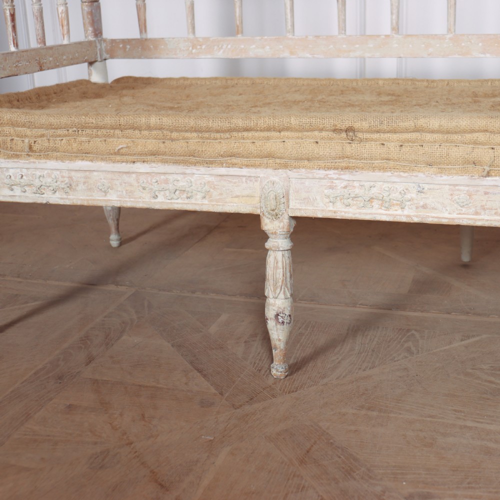 Swedish Original Painted Bench View VI