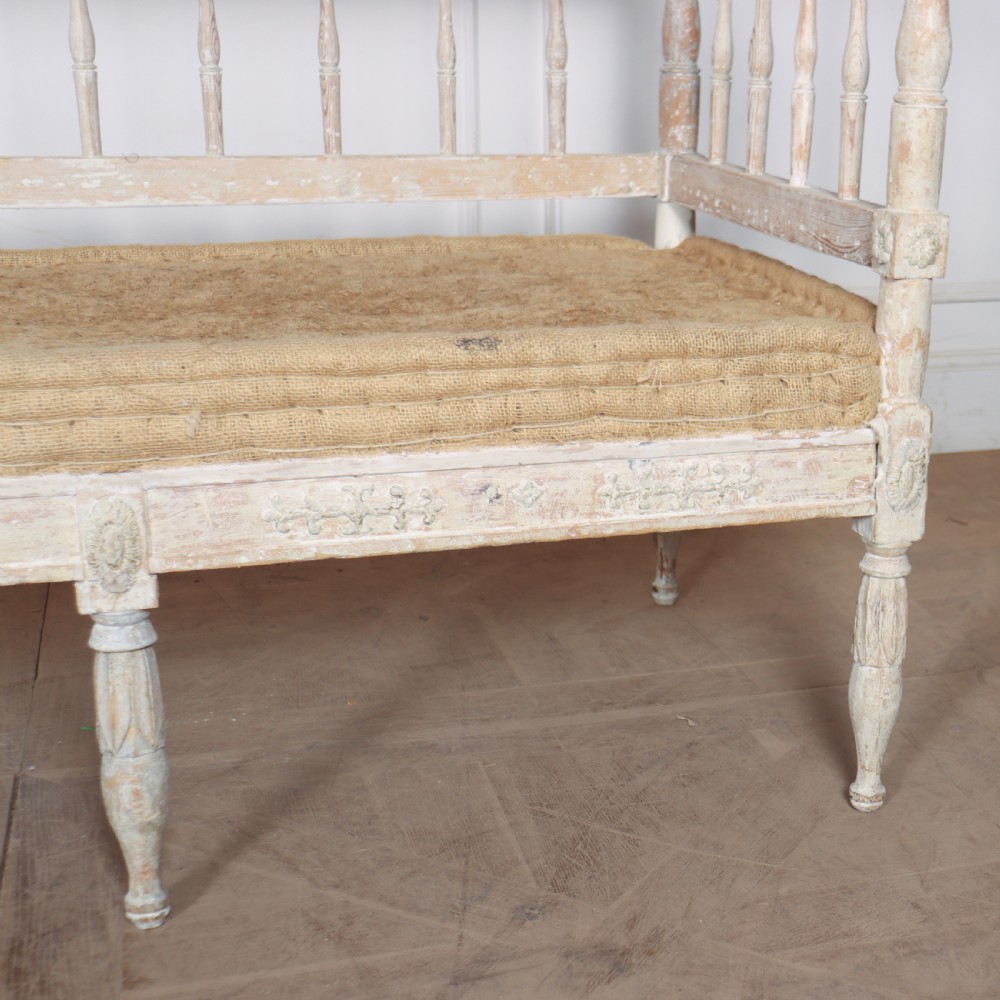 Swedish Original Painted Bench View VII