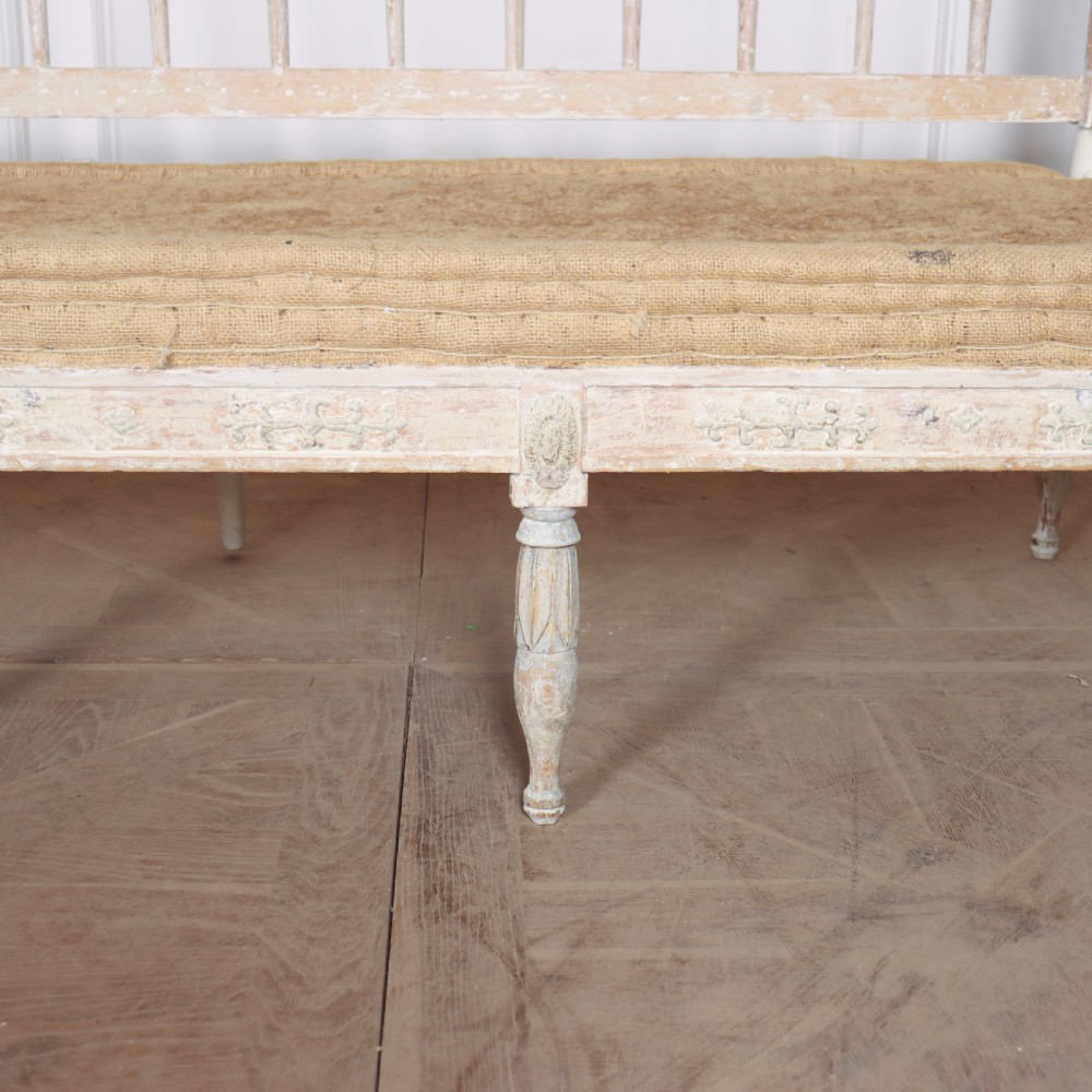 Swedish Original Painted Bench View VIII